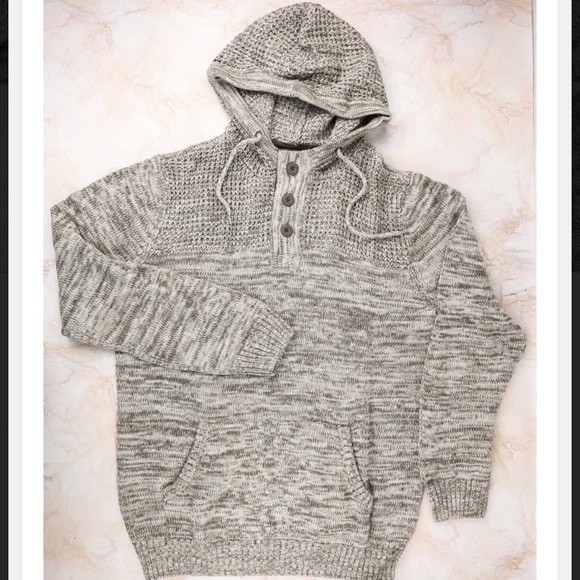 Commerce Xander Hooded Henley Pullover 
